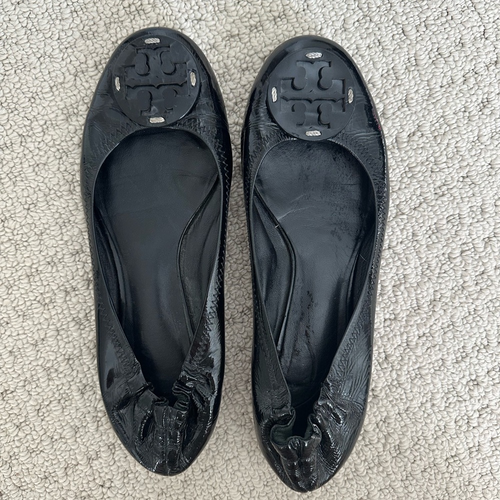 Tory Burch Black Patent Flat